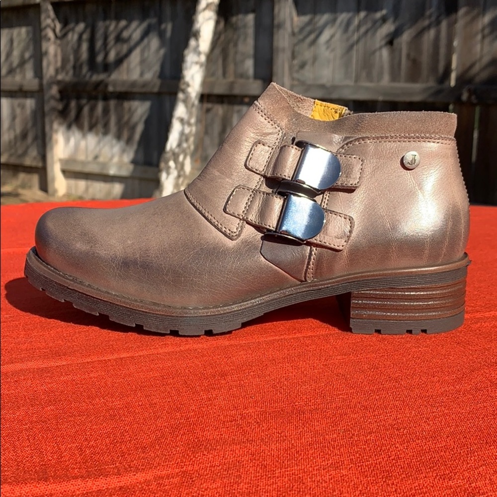 Jafa 401 Burlap Ankle Boots NWOB Size 38 - Picture 3 of 10